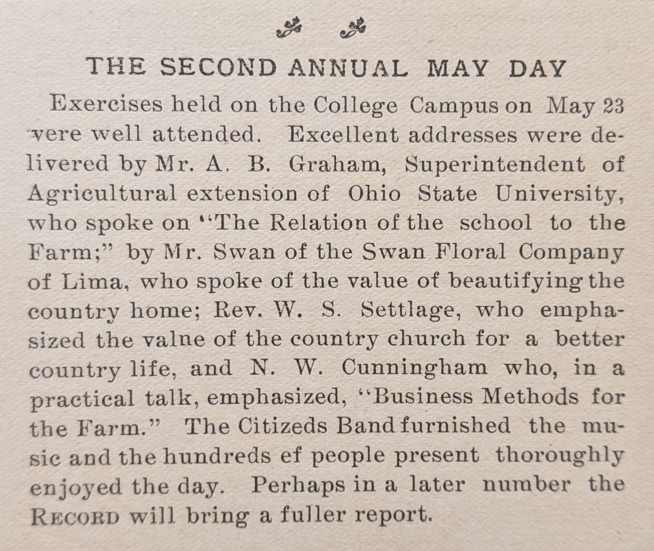 Clippping: May Day 1911