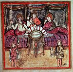 Dido and Aeneas banqueting 