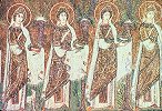 Detail: Female saints