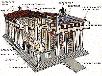 Reconstruction of Doric temple