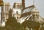 Flying buttresses around apse