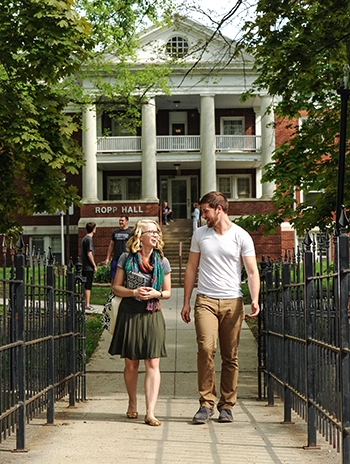 students on Adams Bridge