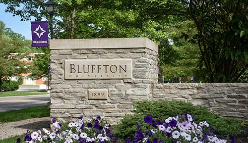 Bluffton University entrance