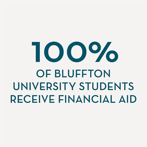 100% receive financial aid