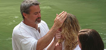 Baptism in the River Jordan