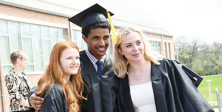 International students after commencement