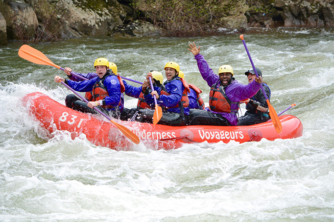 White water rafting class