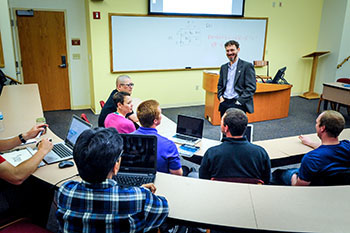 Jonathan Andreas teaching Bluffton MBA students 