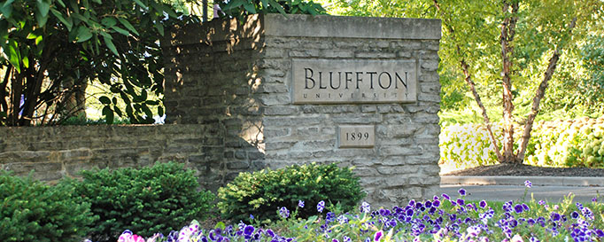 Bluffton University entrance