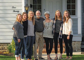 Esther and Wendell with Bluffton students
