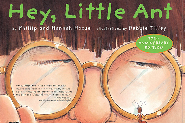 cover image of "Hey, Little Ant" children's book