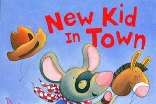 cover image of "New Kid in Town" children's book cover image of "New Kid in Town" children's book