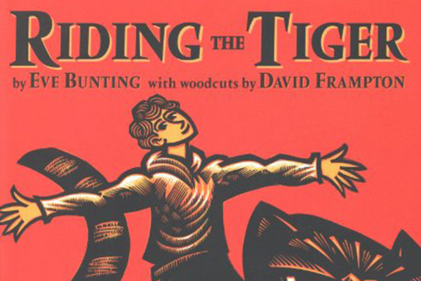 cover image of "Riding the Tiger" children's book cover image of "Riding the Tiger" children's book
