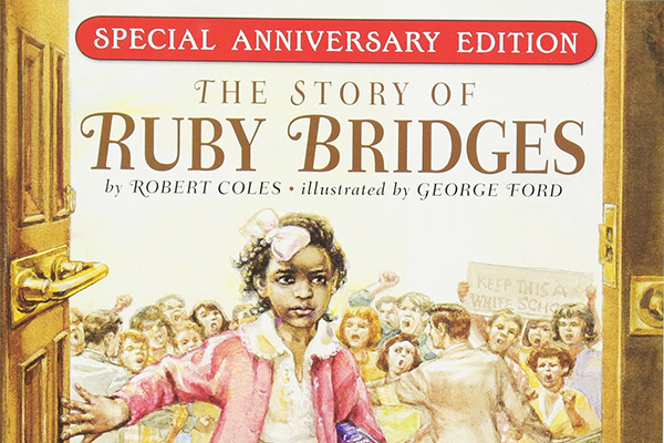 cover image of "The Story of Ruby Bridges" children's book cover image of "The Story of Ruby Bridges" children's book