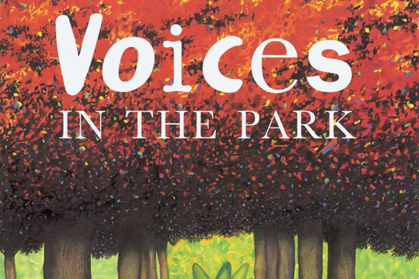 cover image of "Voices in the Park" children's book cover image of "Voices in the Park" children's book