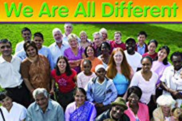 cover image of "We Are All Different" children's book