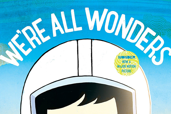 cover image of "We're All Wonders" children's book cover image of "We're All Wonders" children's book