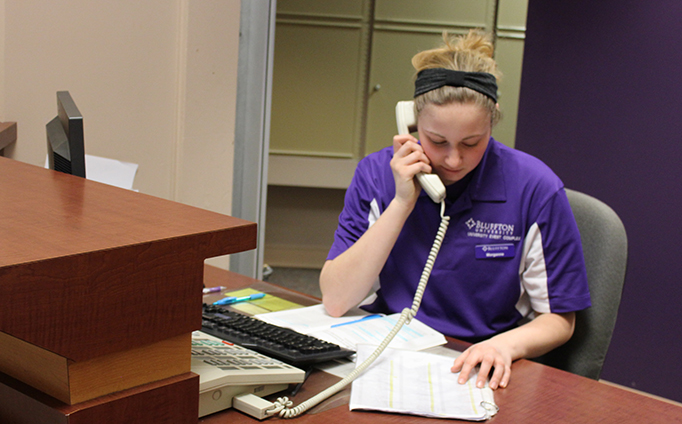 Information desk-Marbeck Center