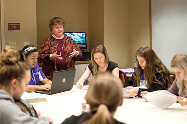 Nursing classroom under tutelage of Dr. Sherri Winegardner. 