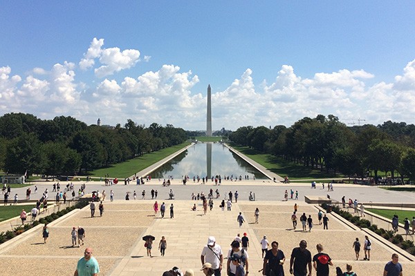 Washington monument picture taken by a student
