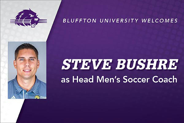 Steve Bushre, Bluffton head men's soccer coach