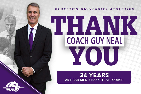 A celebration of Coach Guy Neal's accomplishments will be held following the men's basketball game on Feb. 4.