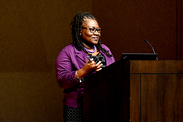 Dr. LaShonda Gurley speaks