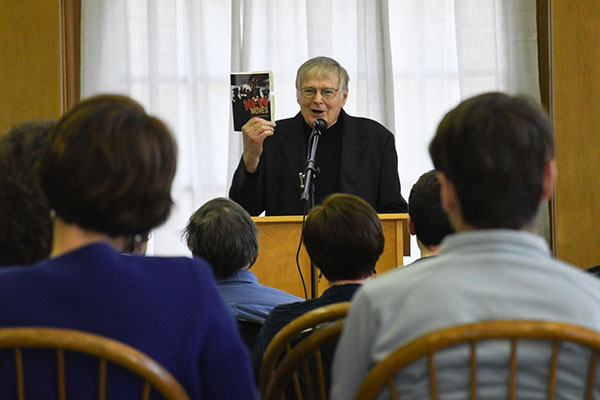 Dr. J. Denny Weaver, professor emeritus of religion, taught at Bluffton from 1975-2006. The release of his memoir was celebrated in Musselman Library.