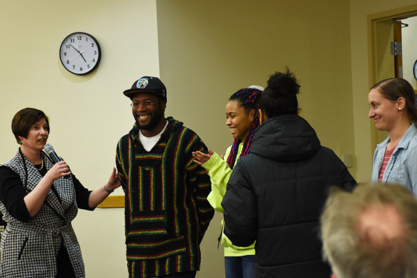 Colloquium attendees served as actors and provided feedback.