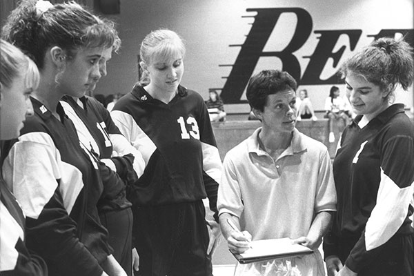 Women's basketball, volleyball, and softball coach, the late Kim Fischer
