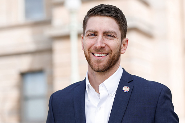 Commencement speaker, State Representative Riordan McClain '06