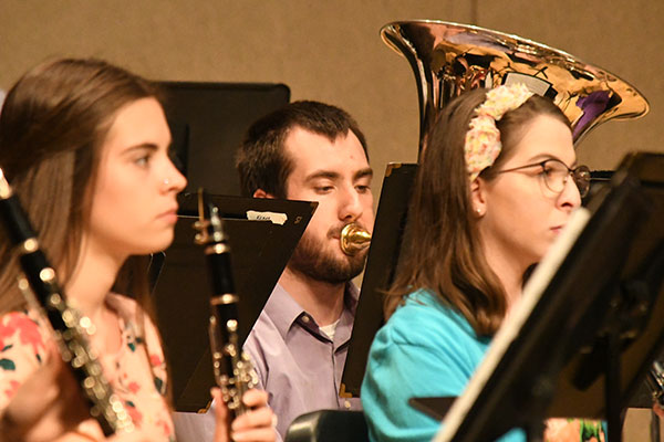 Instrumental and vocal ensembles perform in the annual light-hearted Spring Fling concert.
