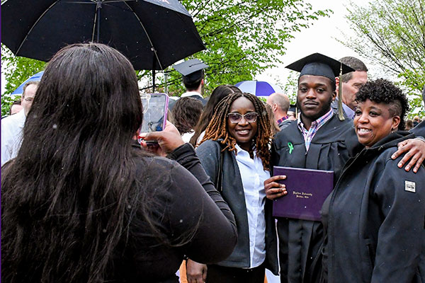 Despite cooler temps and light rain, families gathered to celebrate their graduates. The class of 2025 represented 12 states and four countries.