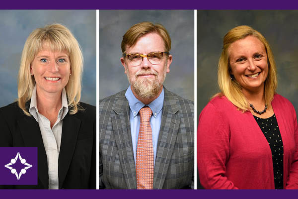 Tenure was granted to Dr. Amy Mullins, education; Dr. Chris Morrissey, sociology; and Dr. Sarah Lehman, biology.