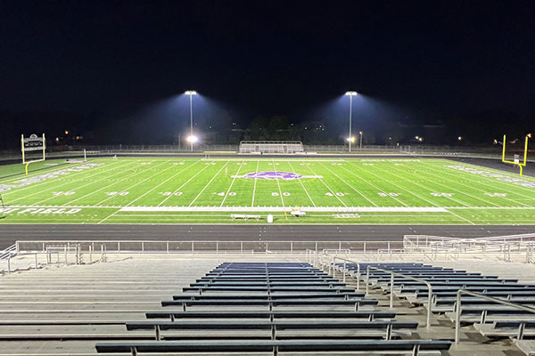 Stadium lights at Salzman