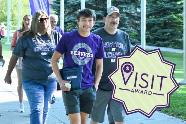 During a campus visit, students can walk Bluffton’s tree-lined campus, meet professors, connect with current students, explore academic programs and experience the community that helps students feel known and supported.