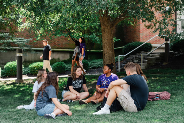 Bluffton University students
