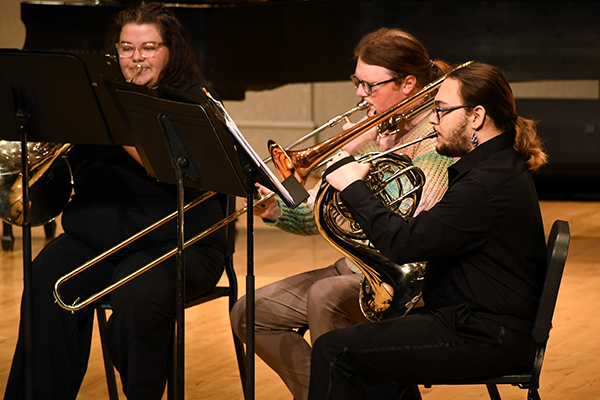 The Bluffton University Brass Quartet will perform a varied program including music by Gustav Holst, George M. Cohan, J.S. Bach and Zequinha Abreu as well as traditional folk songs.