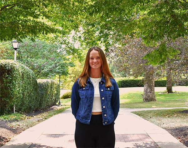 Nutrition and dietetics major Haley Gill