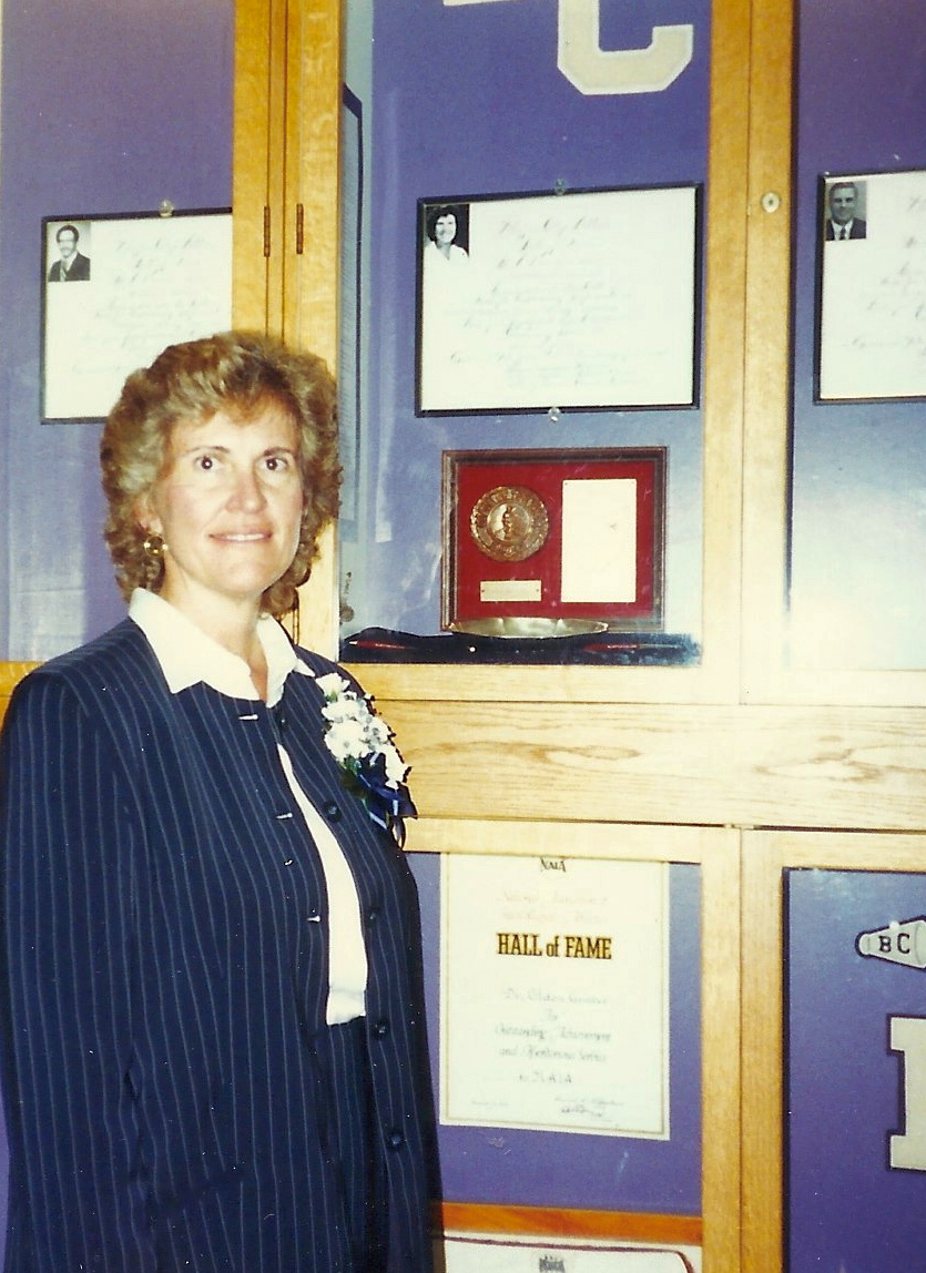 Barb Boutwell in Bluffton University's Hall of Fame