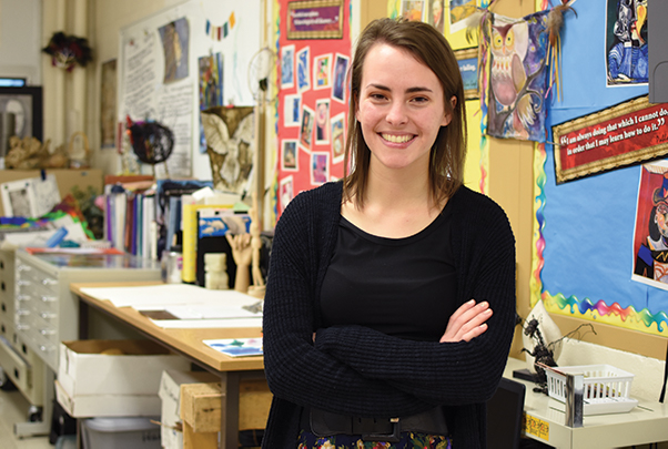 Elizabeth Luersman ’19 took advantage of Bluffton University’s small-school atmosphere and will start her journey as an art teacher in the fall at Lima Central Catholic High School.  