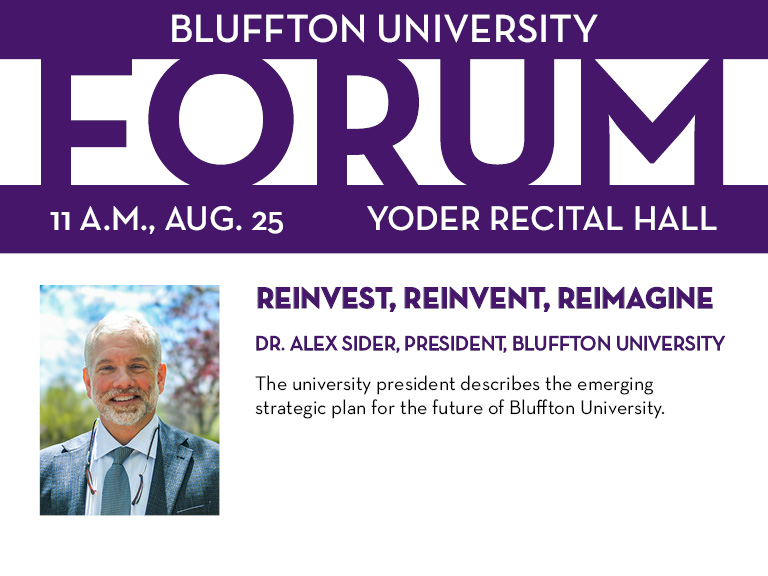 President Sider will outline the upcoming strategic framework of the university. 