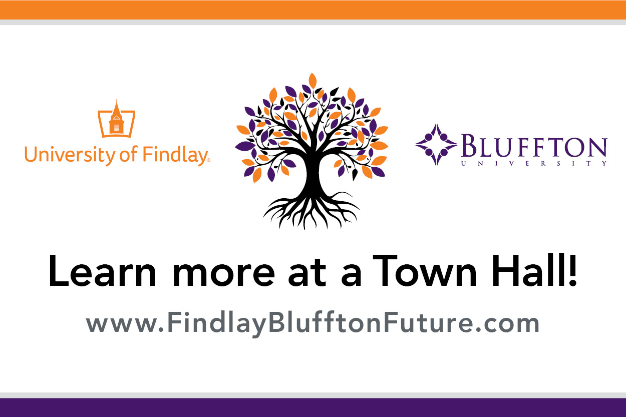 University of Findlay and Bluffton University will host two Town Hall events about their proposed merger. 
