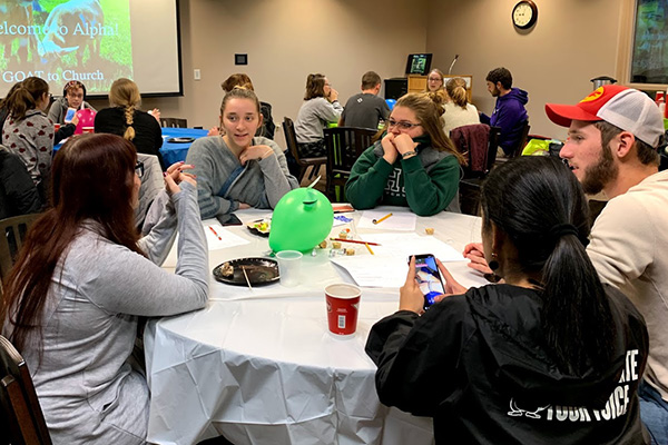 Bluffton University’s campus ministries team and student volunteers