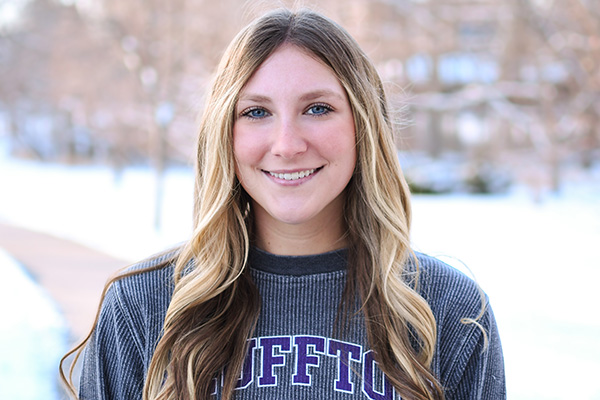 One of Specht’s most unique Bluffton experiences came through a cross-disciplinary project in her linear electronics class, where she and two classmates built a robot for the fall theatre production “After the Blast.” 