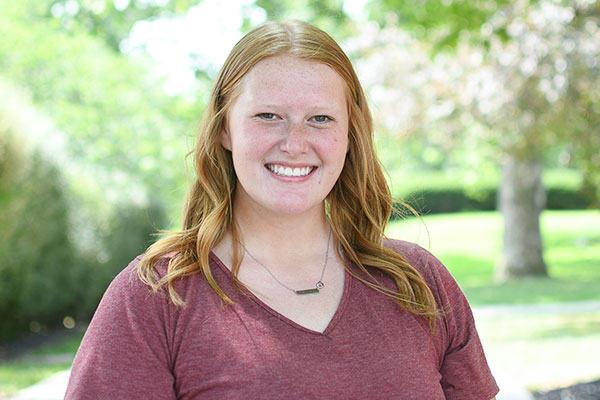 Leading campus tours allows Emily Buss to share the Bluffton 'vibe.'