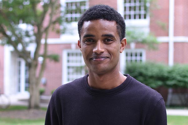Ethiopia native Ermias Assefa collaborated with Dr. Steven Harnish, professor of mathematics, in NSF-funded research of solar cell technology.