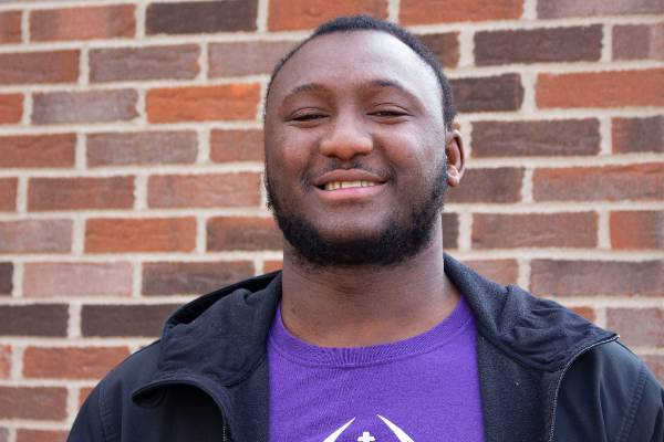 Travon Mason is a communication major, football player and Becoming a Scholar mentor.